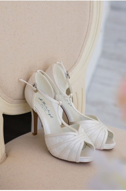 Vysoké svadobné topánky s otvorenou špičkou Scartlett