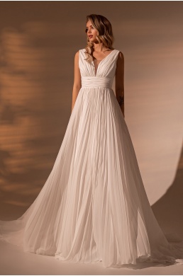 Aténske minimalistické svadobné šaty
