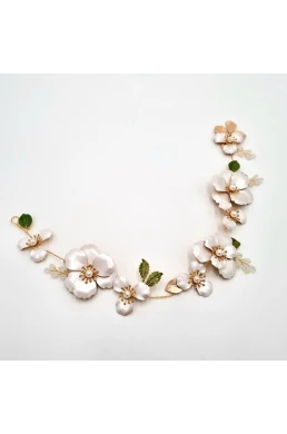 Farebný kvietkovaný opasok, girlanda do účesu