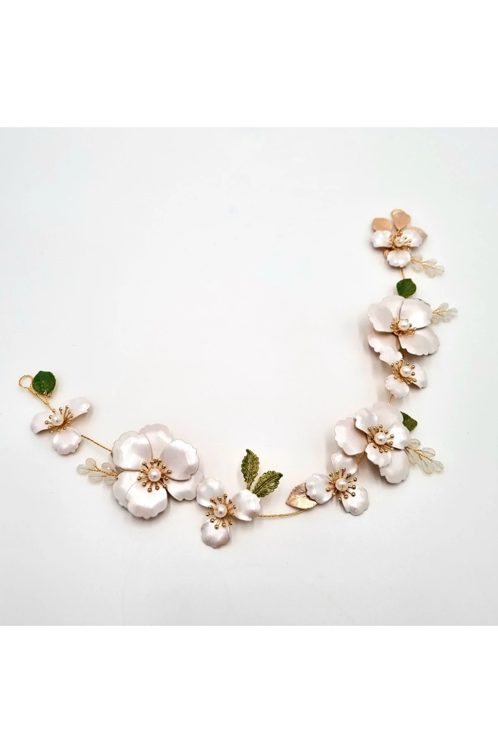 Farebný kvietkovaný opasok, girlanda do účesu