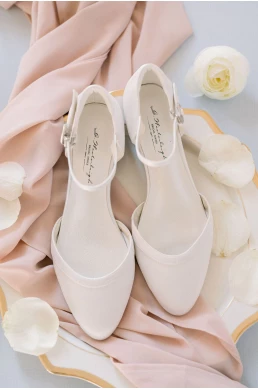Svadobné topánky bez podpätku